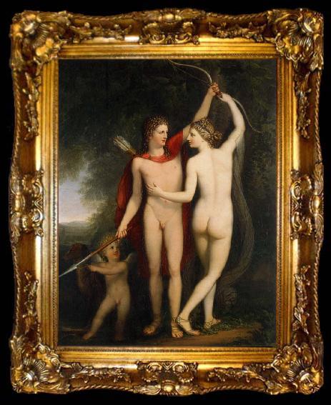 framed  Jonas Akerstrom Venus,Adonis and Amor, ta009-2